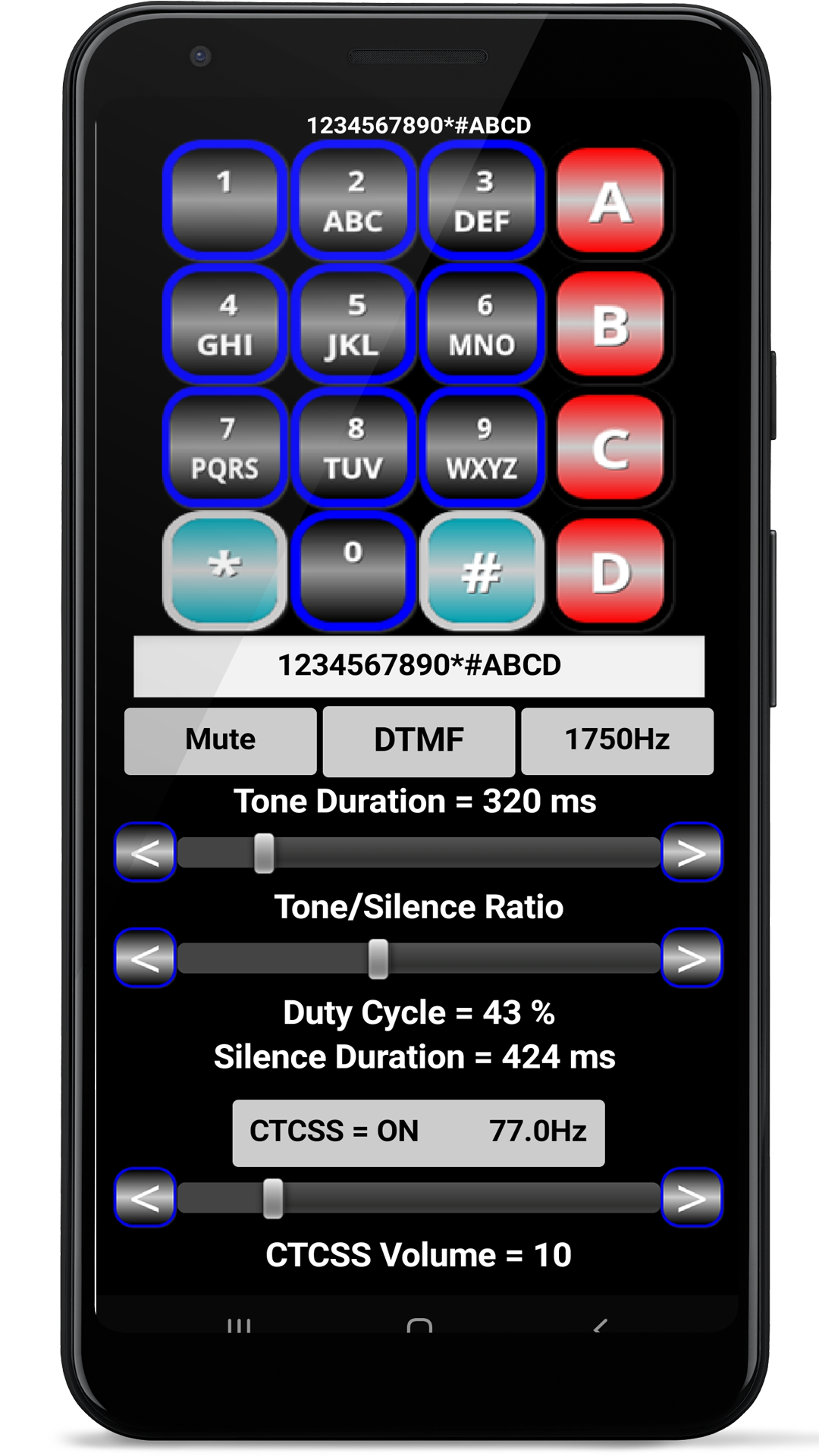 まぁ※プロフお読みください 16+ Tone DTMF CTCSS Generator Keypad 1234567890*#ABCD